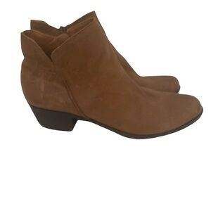 Lucky Brand Women’s Camel  Leather Southwestern Bootie Size 8